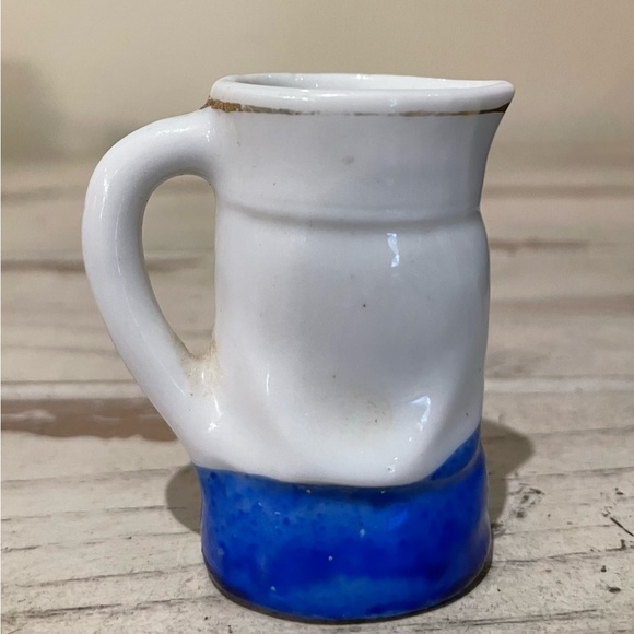 Toby Miniature Face Jug Pitcher Ceramic Occupied Japan Colonial Vintage - Picture 2 of 3